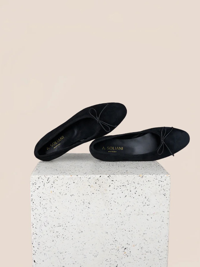 A. Soliani Como Black Suede Ballet Flats - Nwt — image 5 of 7